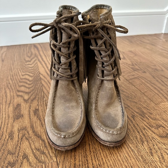 Frye tassel leather booties size 7.5 - Picture 10 of 10